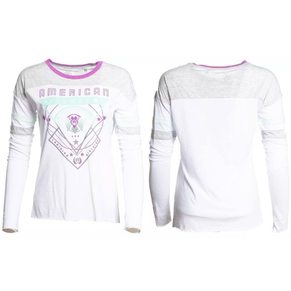 AMERICAN FIGHTER Women's T-Shirt L/S VALDEZ Tee - Picture 1 of 11